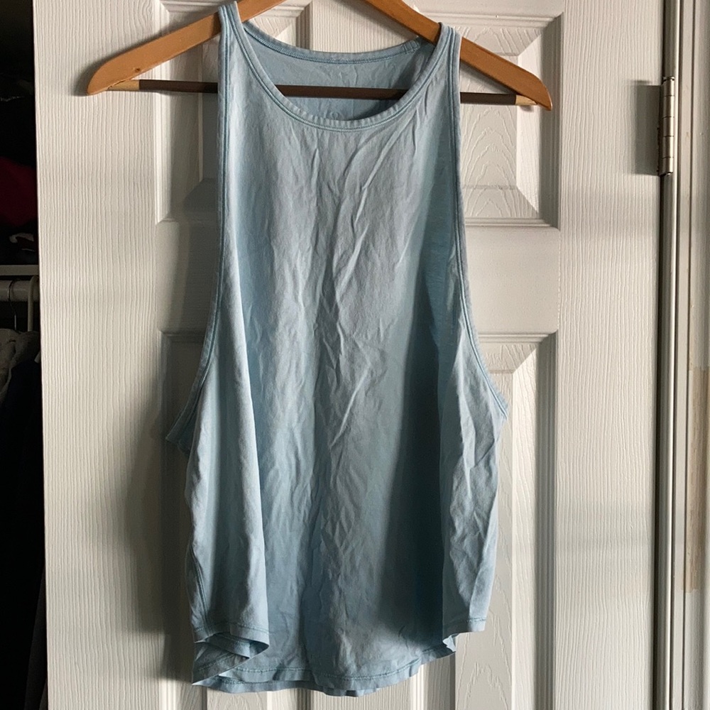 Lululemon muscle tank. Light blue size 10